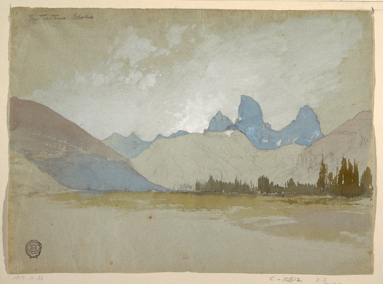The Tetons, Idaho, 1879 by Thomas Moran