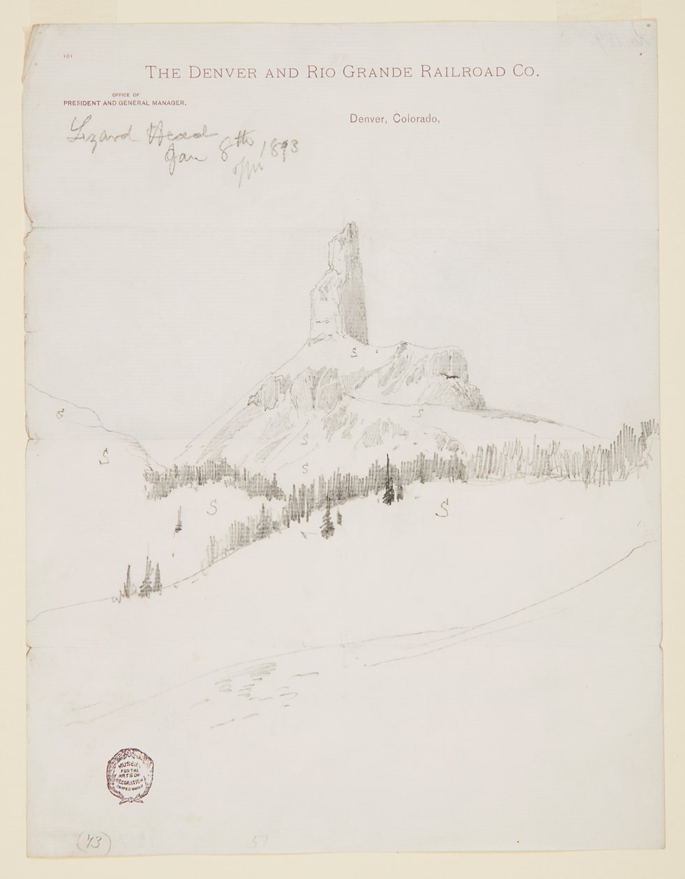 Lizard Head Peak, Colorado by Thomas Moran