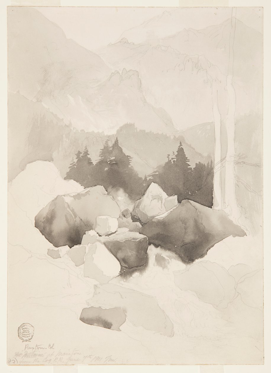 Study of Ruxton, Colorado by Thomas Moran