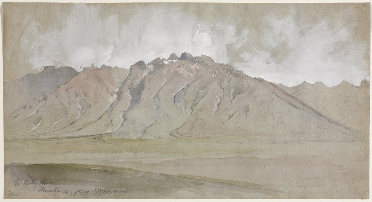 The Ruby Range, Nevada by Thomas Moran