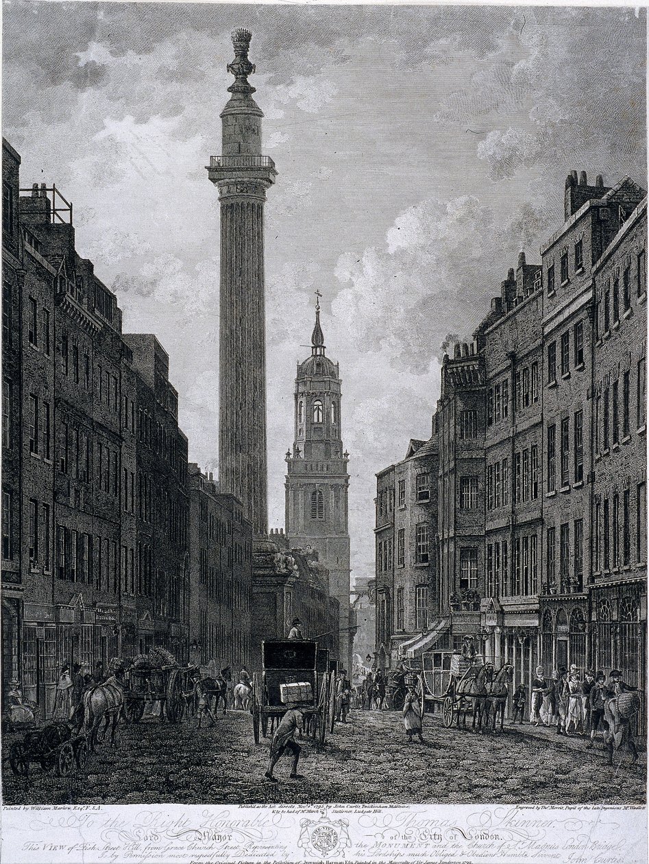 Fish Street Hill, London, 1795 by Thomas Morris