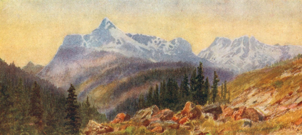 From the Foot of Eagle Peak, Selkirk Mountains by Thomas Mower Martin