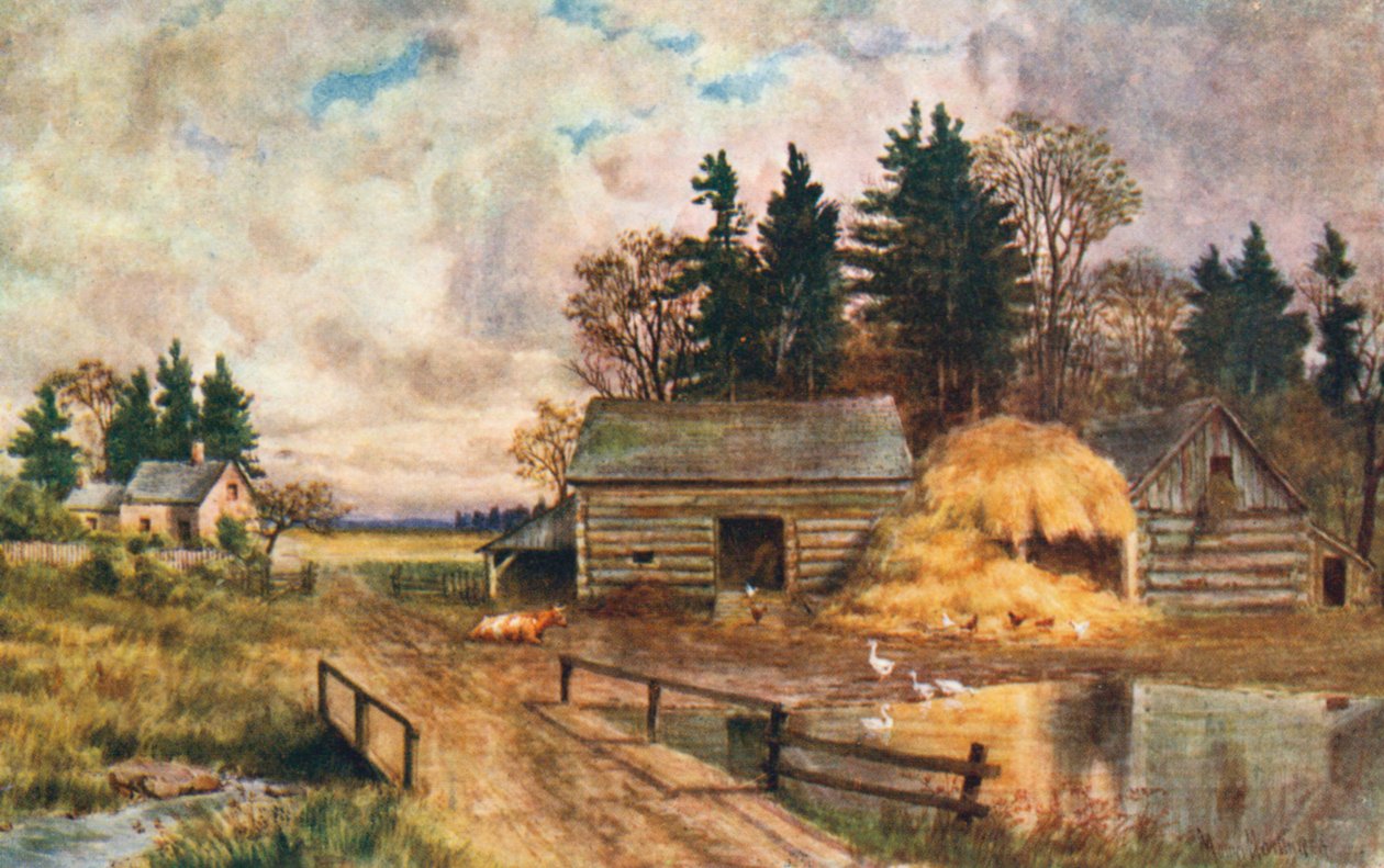 Old-fashioned Farm, New Brunswick by Thomas Mower Martin