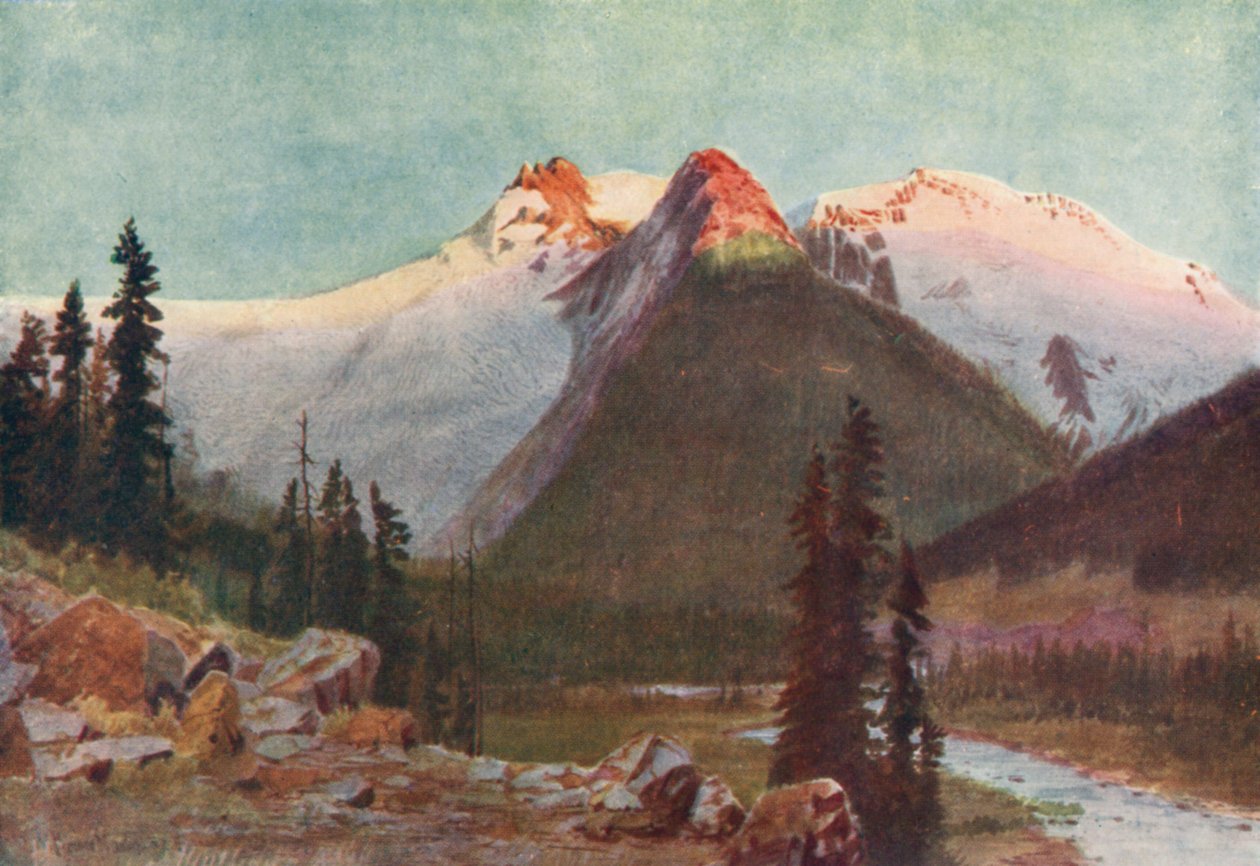 Sunset on the Great Selkirk Glaciers by Thomas Mower Martin