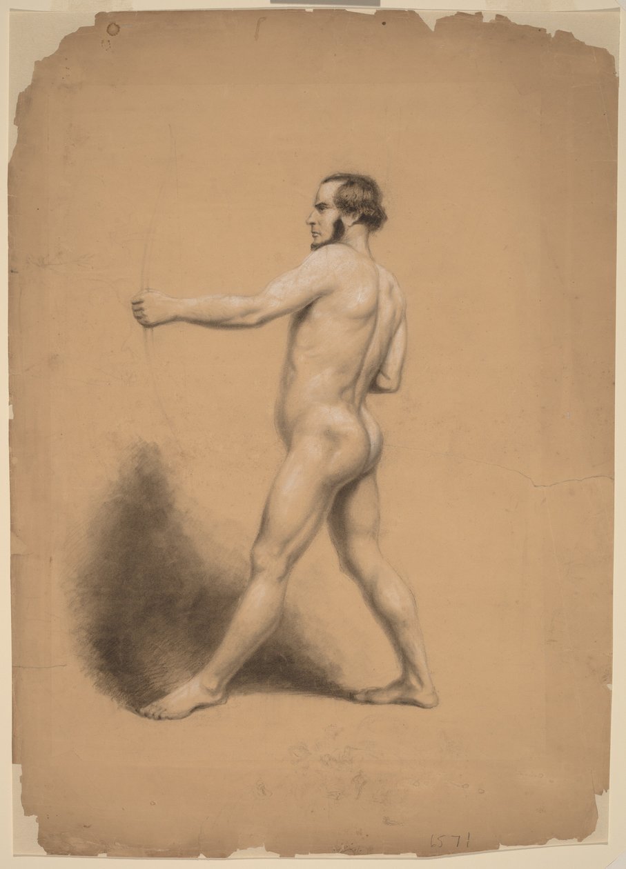 Archer, Nude Study by Thomas Nast