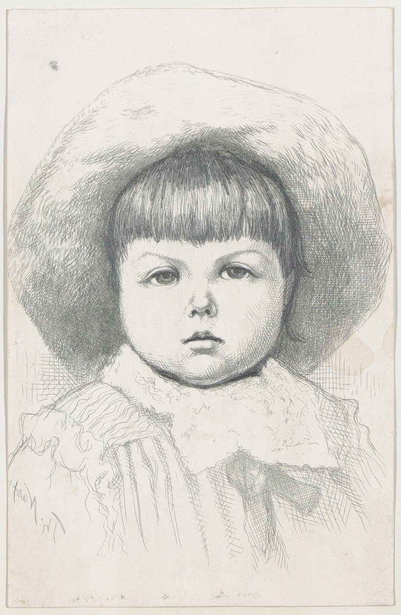 Portrait of a Child Cyril Nast, after 1879 by Thomas Nast