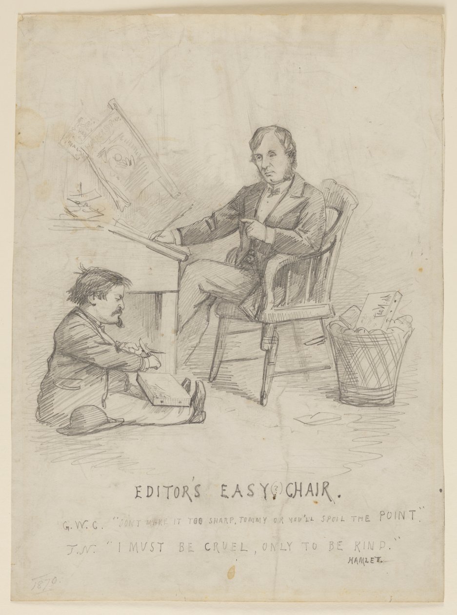 Study for Cartoon, "Editor