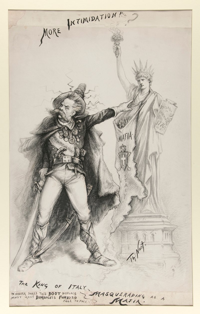 The King of Italy Masquerading as a Mafia by Thomas Nast