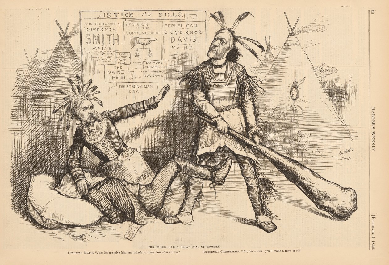 The Smiths Give a Great Deal of Trouble by Thomas Nast
