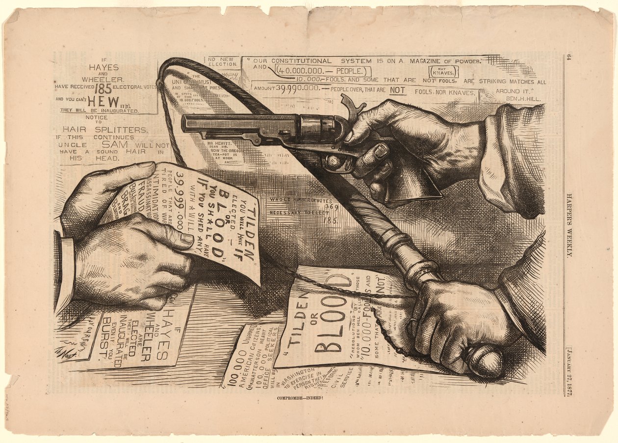 Tilden or Blood Compromise - Indeed! by Thomas Nast