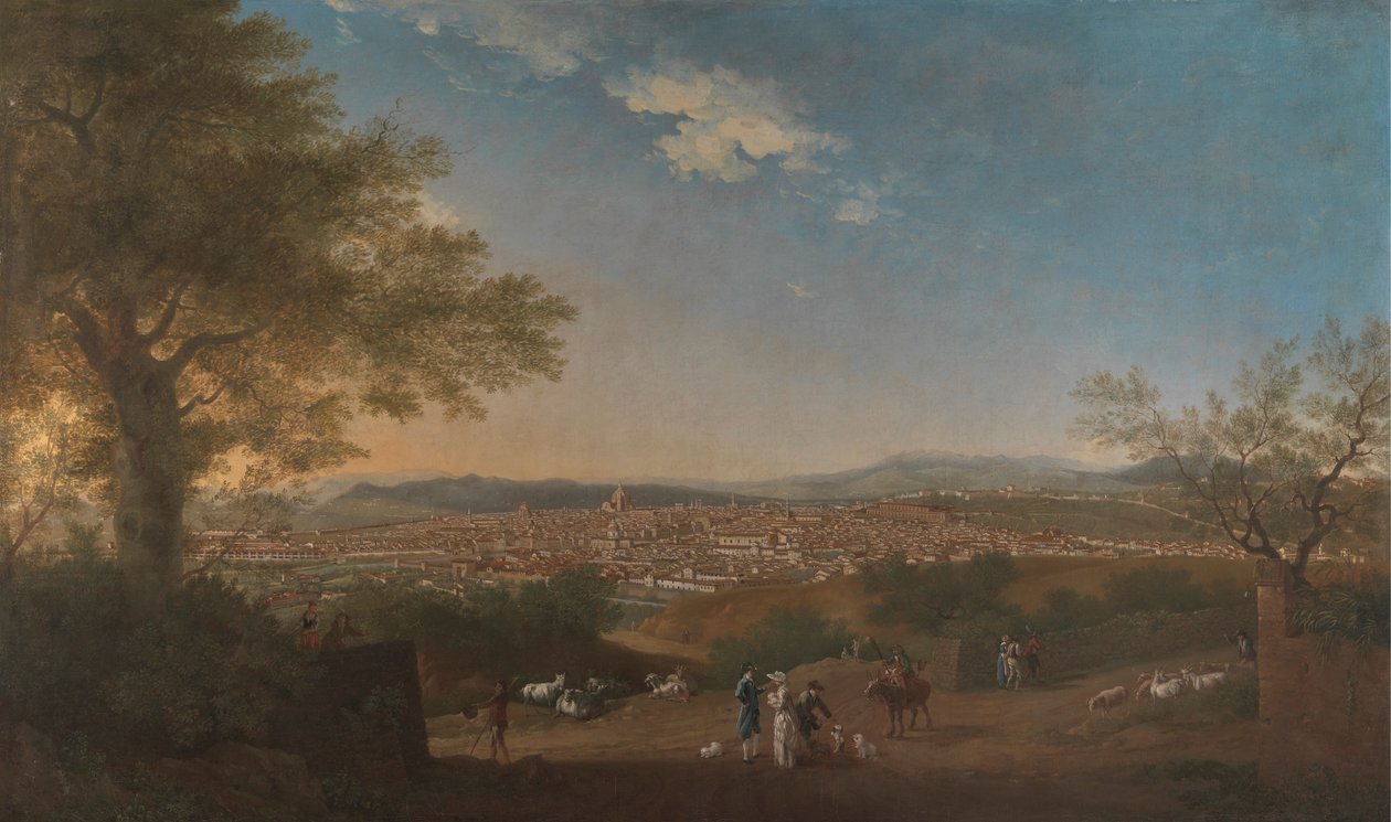 A Panoramic View of Florence from Bellosguardo by Thomas Patch