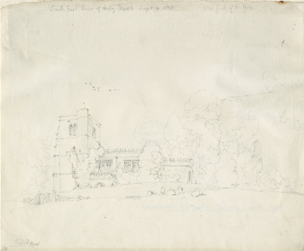 Arley Church by Thomas Peploe Wood
