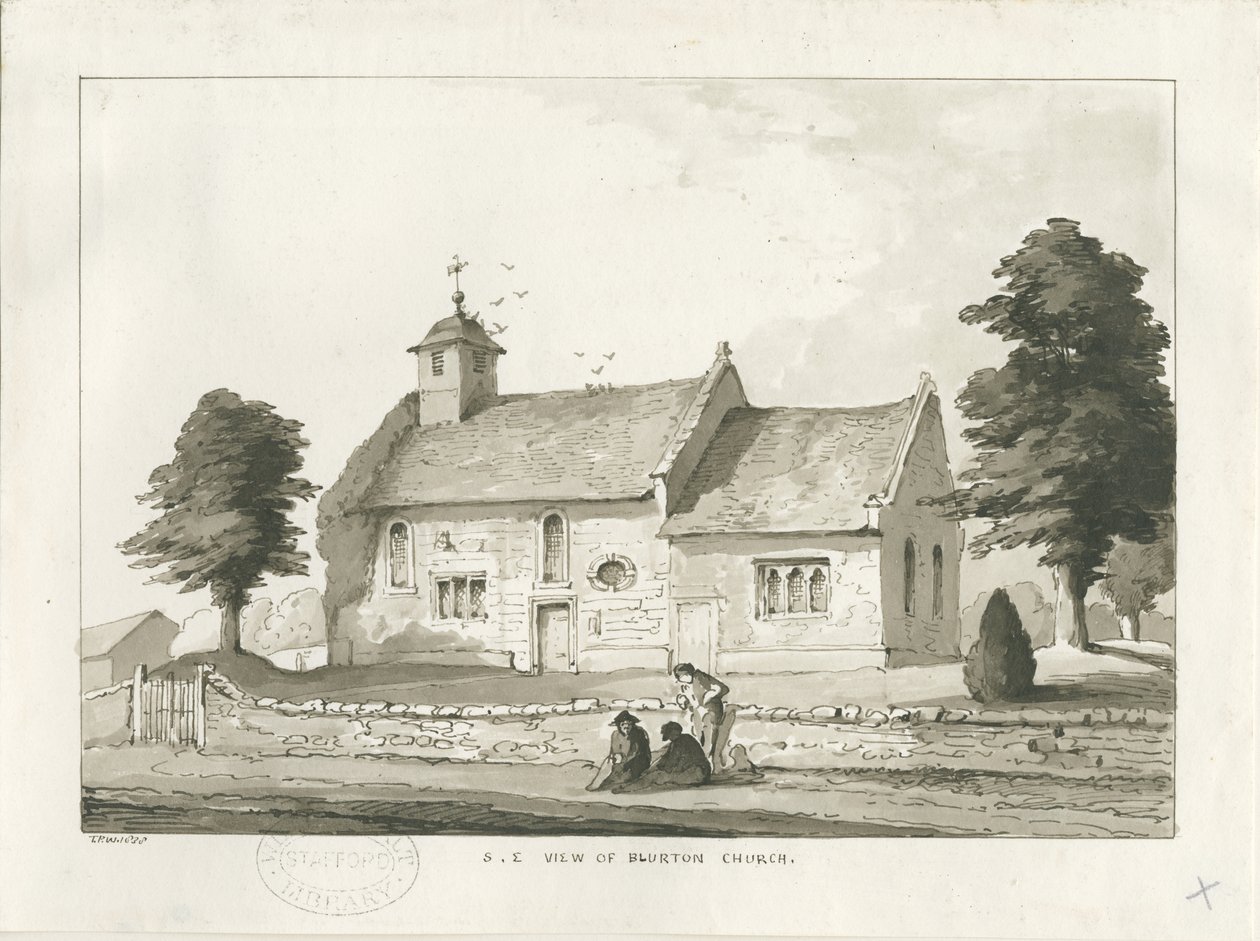 Blurton Church by Thomas Peploe Wood