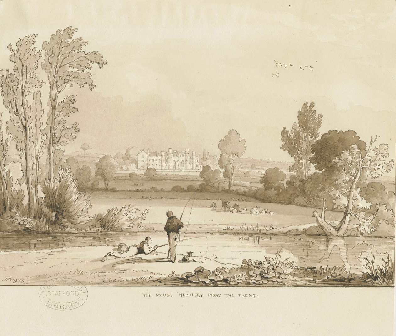 Colwich - The Mount Nunnery by Thomas Peploe Wood