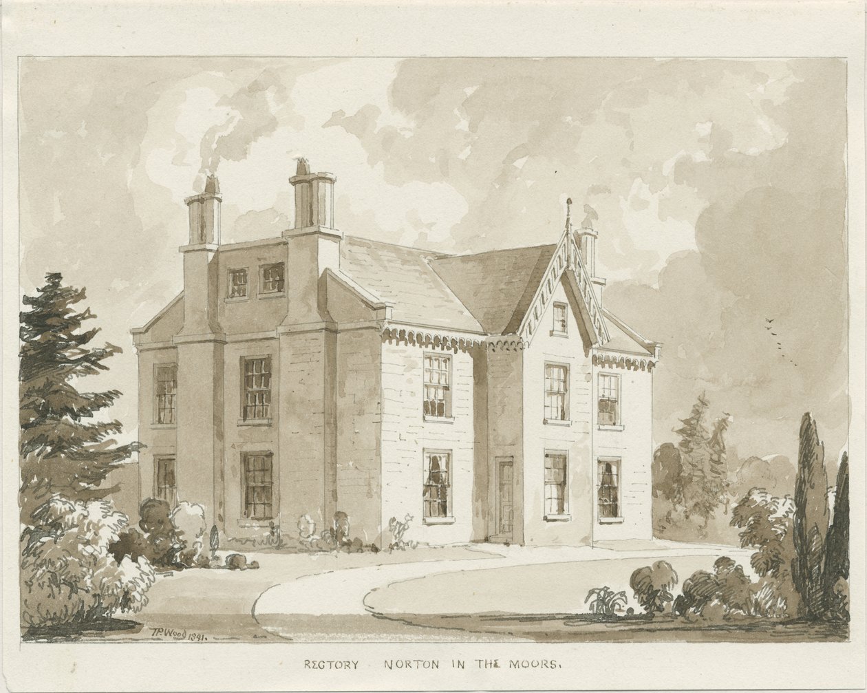 Norton-in-the-Moors Rectory by Thomas Peploe Wood