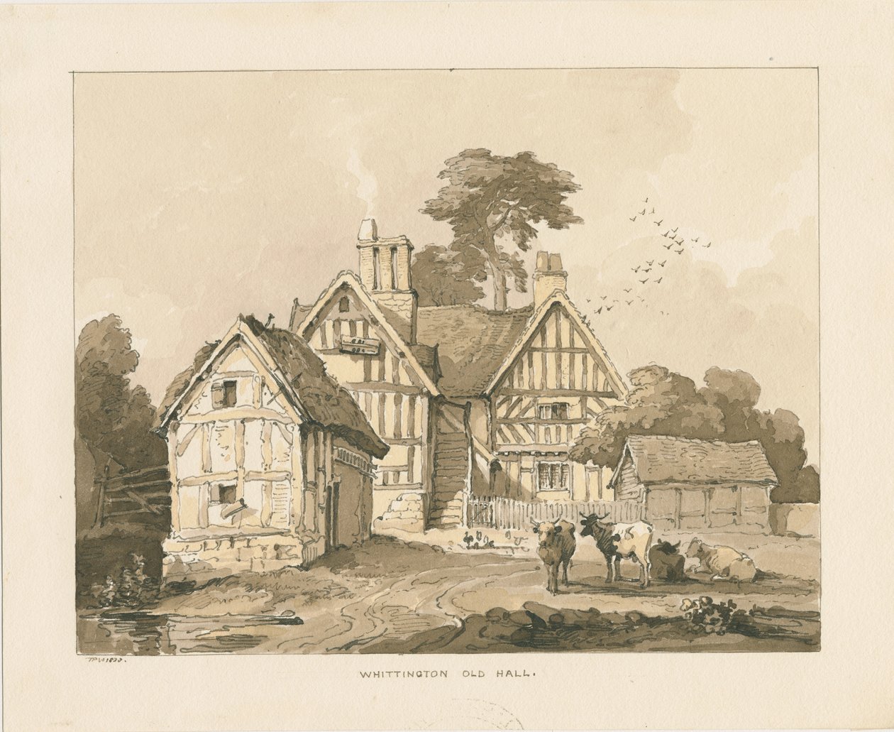 Whittington Hall by Thomas Peploe Wood