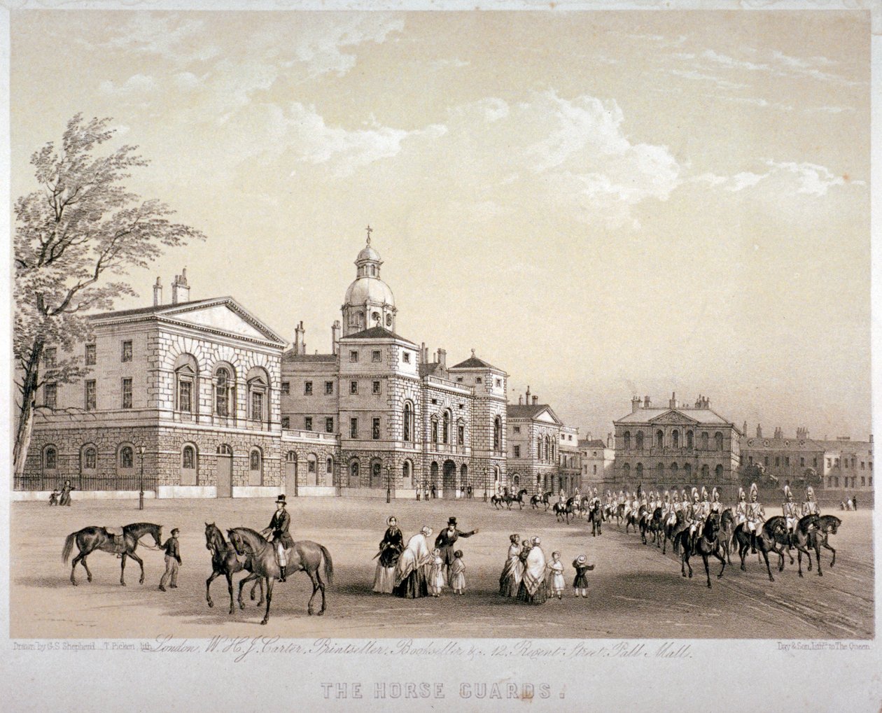 Horse Guards, Westminster, London, 1851 by Thomas Picken
