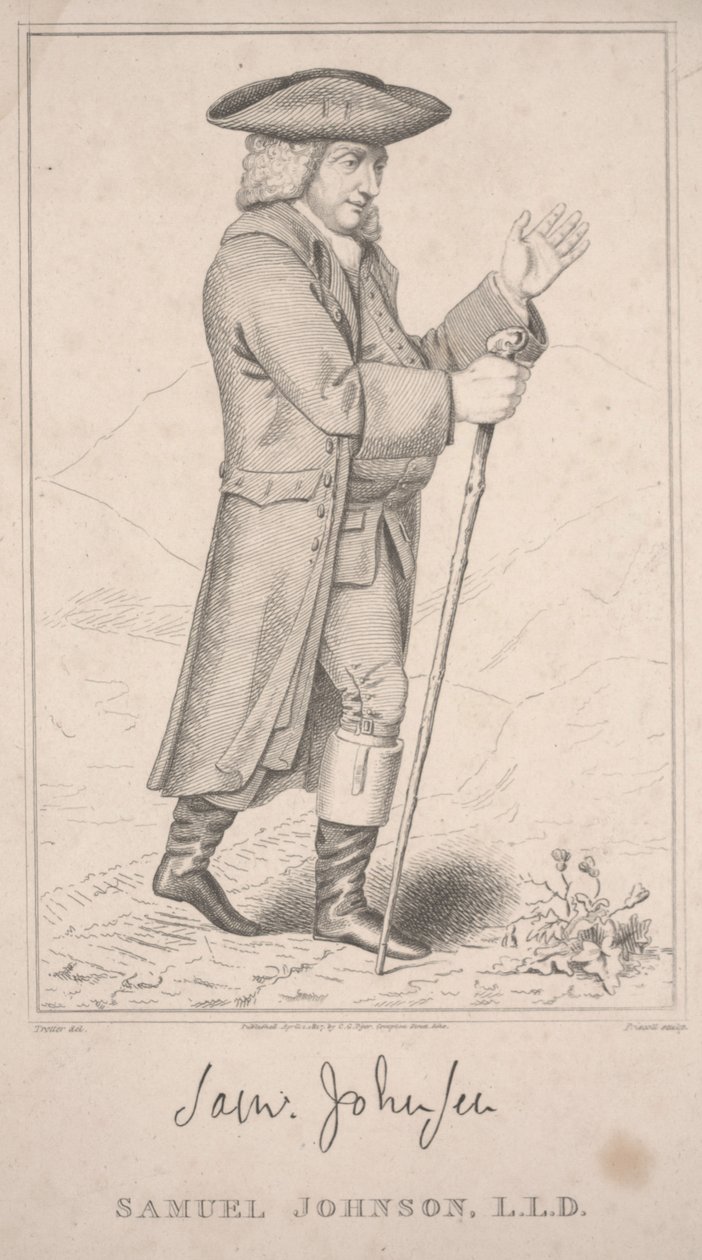 Samuel Johnson, On his Highland Tour in 1773 by Thomas Priscott