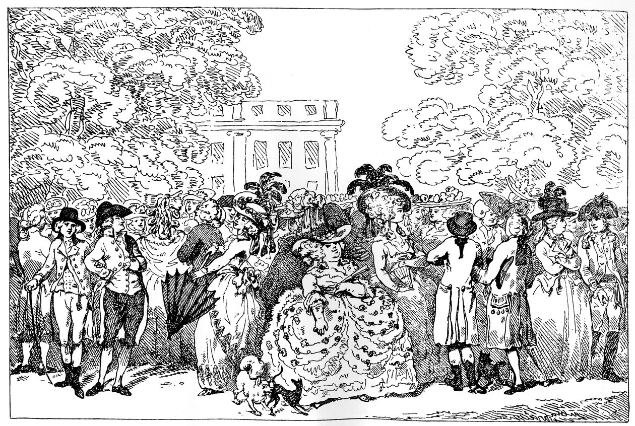 1784, or the Fashions of the Day by Thomas Rowlandson