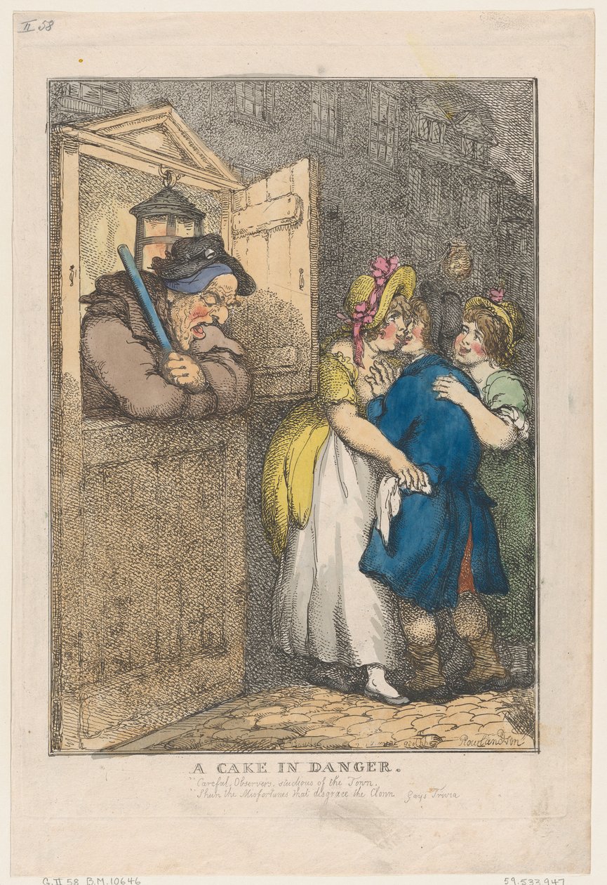 A Cake in Danger by Thomas Rowlandson