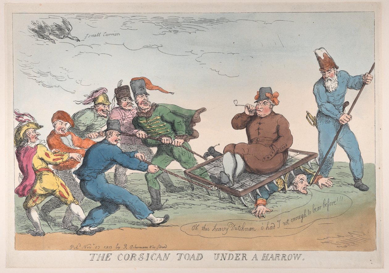 A Corsican Toad Under a Harrow by Thomas Rowlandson