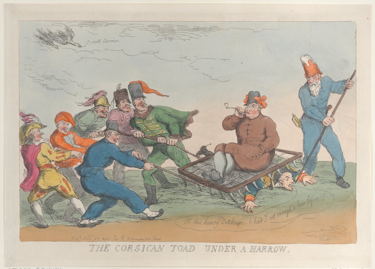 A Corsican Toad Under a Harrow by Thomas Rowlandson
