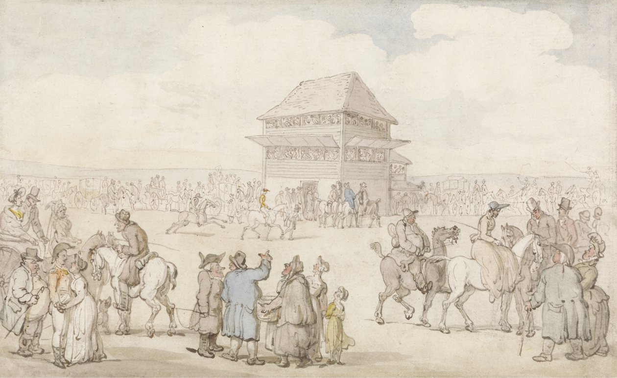 A Crowded Race Meeting (c.1805-10) by Thomas Rowlandson