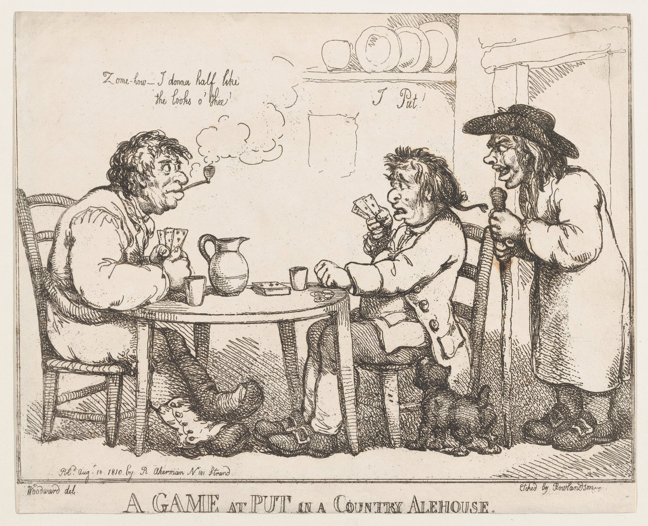 A Game at Put in a Country Alehouse by Thomas Rowlandson