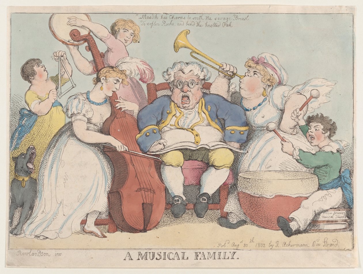 A Musical Family by Thomas Rowlandson