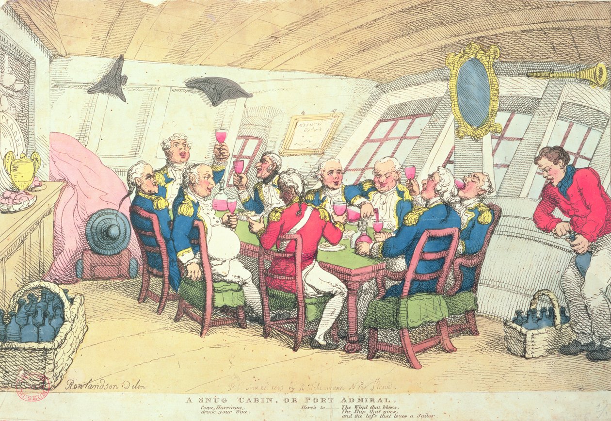 A Snug Cabin or Port Admiral by Thomas Rowlandson