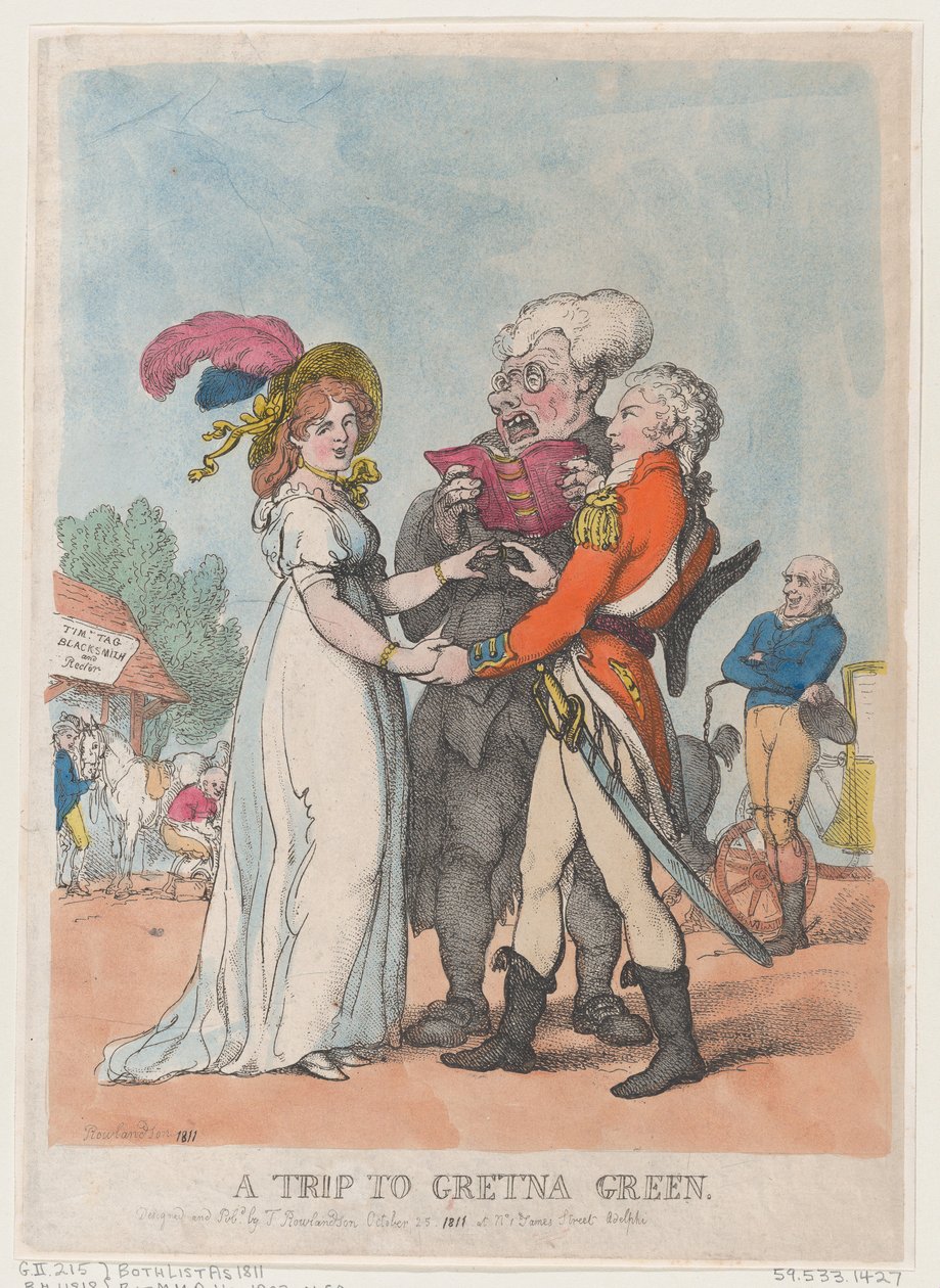 A Trip to Gretna Green by Thomas Rowlandson