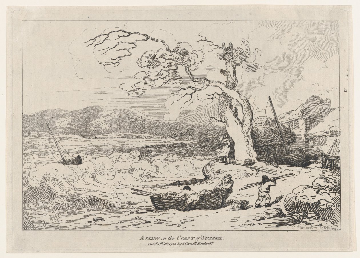 A View on the Coast of Sussex by Thomas Rowlandson
