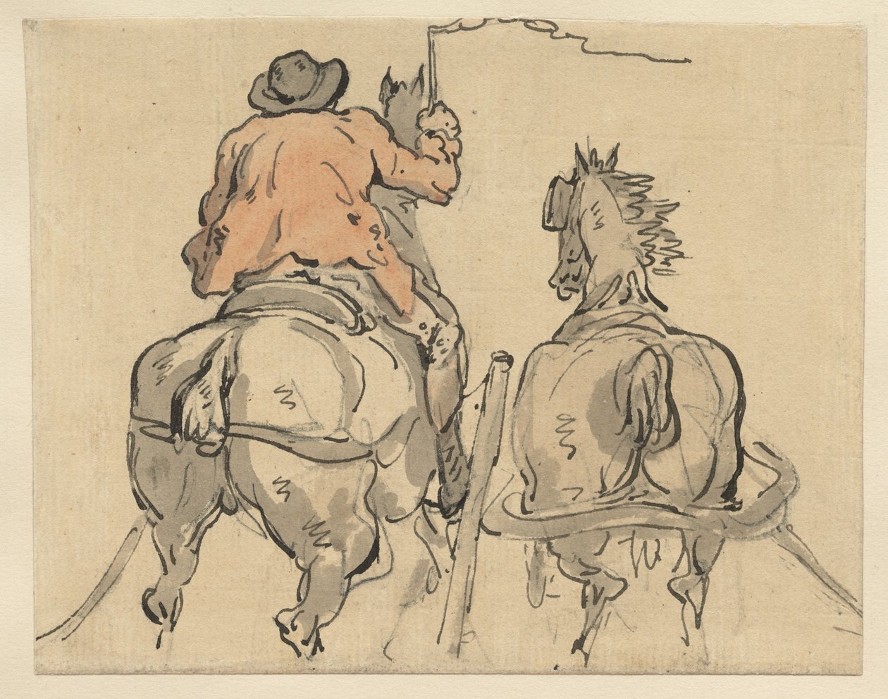 An English Postillion by Thomas Rowlandson