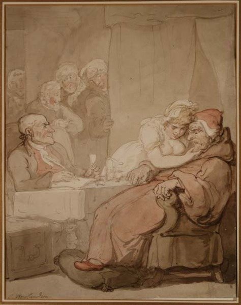 An Eye on the Will by Thomas Rowlandson