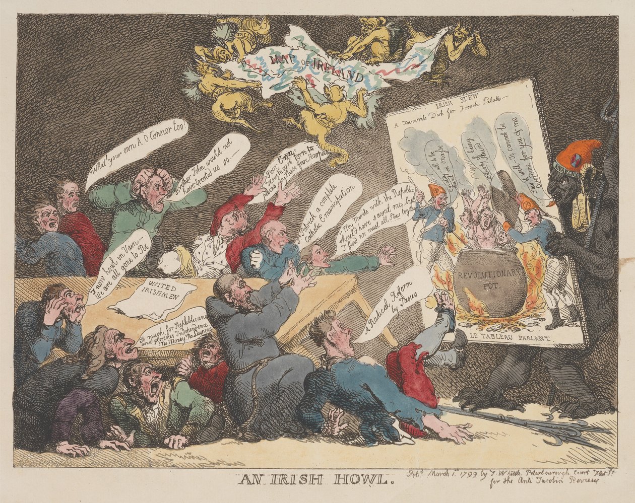 An Irish Howl by Thomas Rowlandson