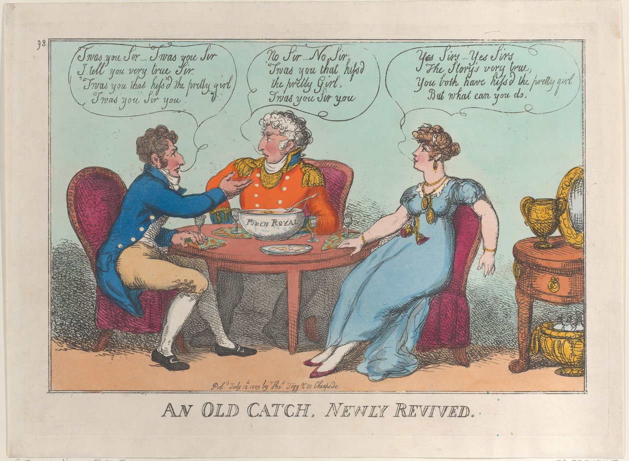An Old Catch, Newly Revived by Thomas Rowlandson