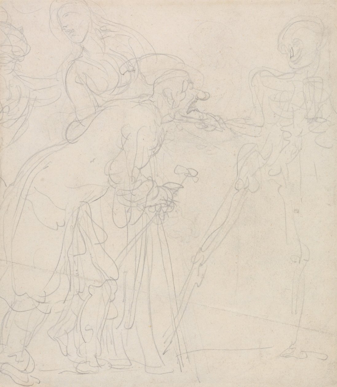 An Old Man Taunted by Death by Thomas Rowlandson