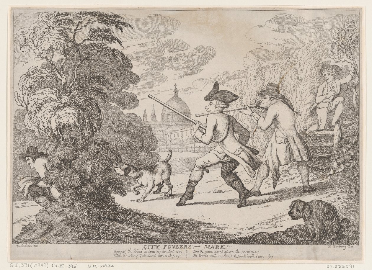 City Foulers-Mark!, 1799 by Thomas Rowlandson