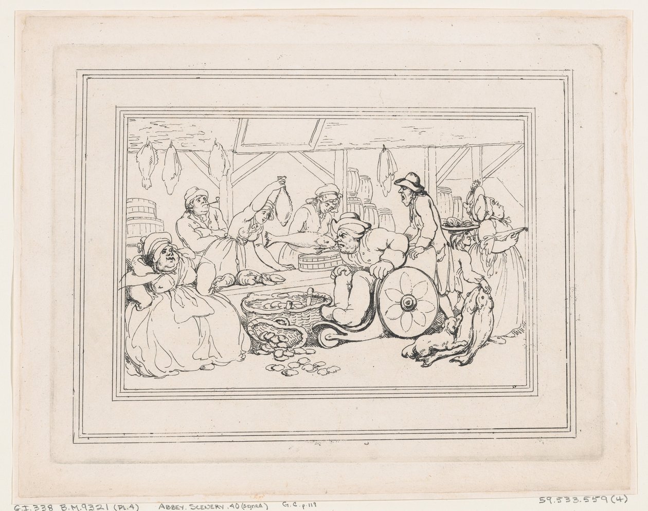 Comforts of Bath, Plate 4 by Thomas Rowlandson