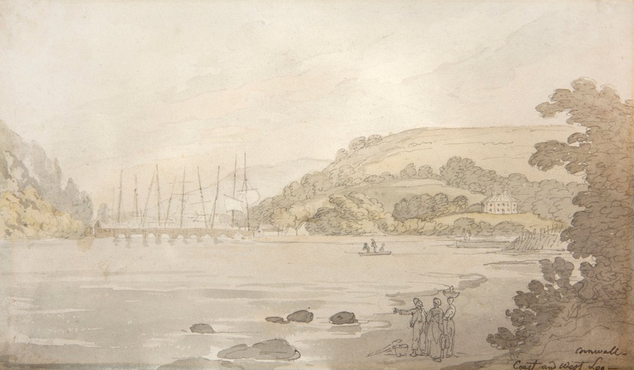 Cornwall, East and West Looe by Thomas Rowlandson
