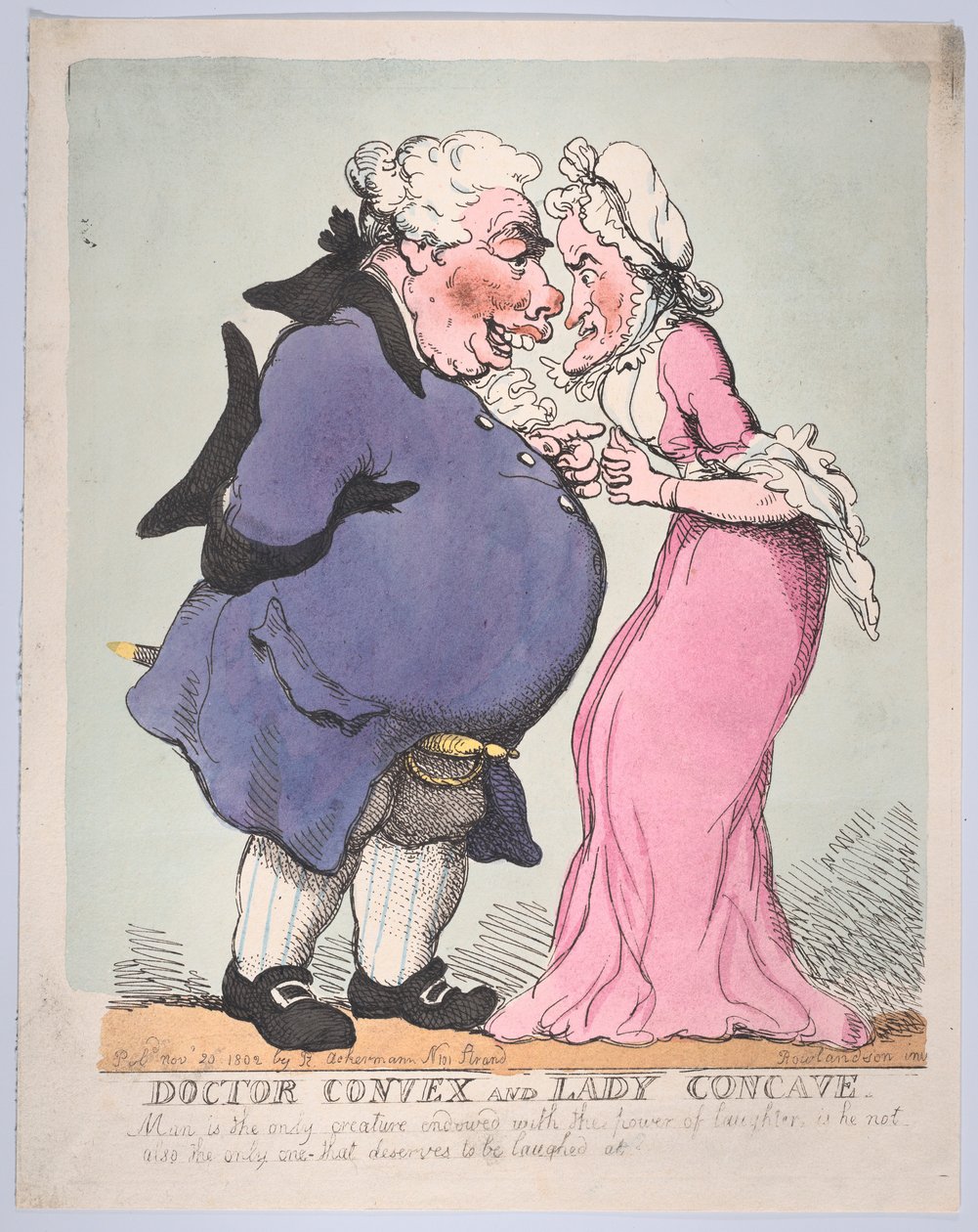 Doctor Convex and Lady Concave by Thomas Rowlandson