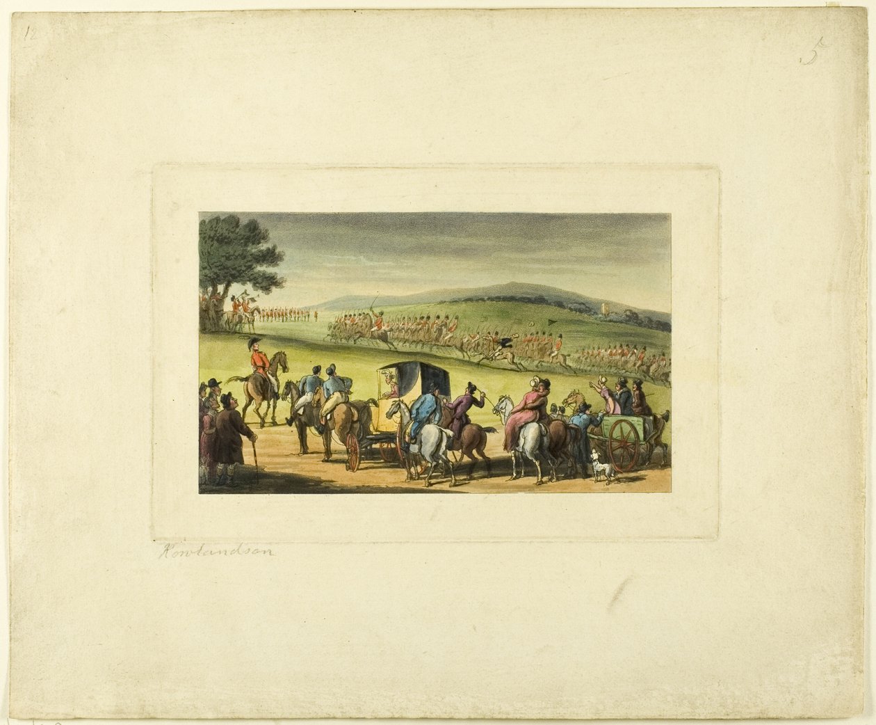 Doctor Syntax at a Review, from The Tour of Doctor Syntax by Thomas Rowlandson