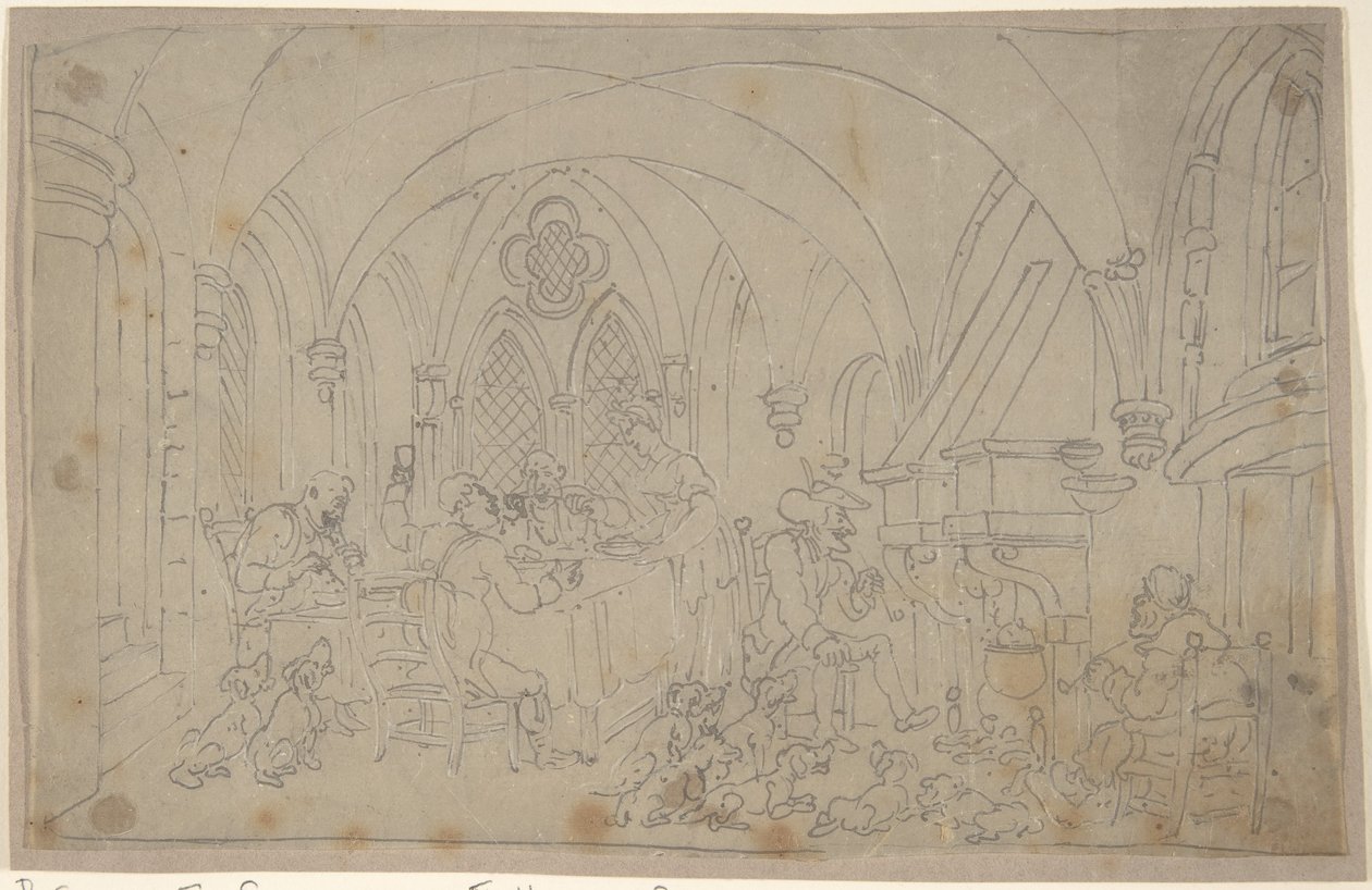 Dr. Syntax and the Superannuated Fox Hunters by Thomas Rowlandson
