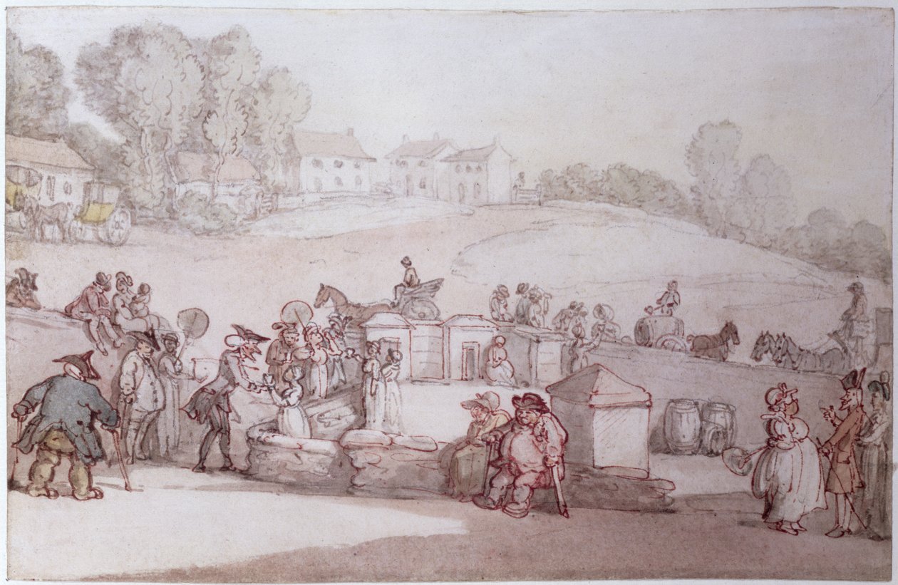 Dr Syntax at Harrogate Spa by Thomas Rowlandson
