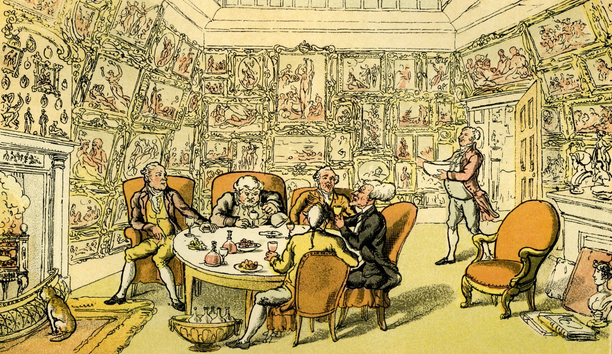 Dr Syntax with My Lord by Thomas Rowlandson