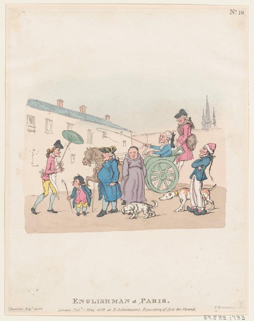 Englishman at Paris by Thomas Rowlandson