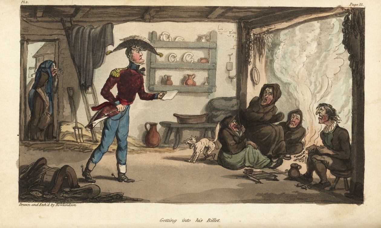 Ensign Johnny Newcome arriving at his Subalternter