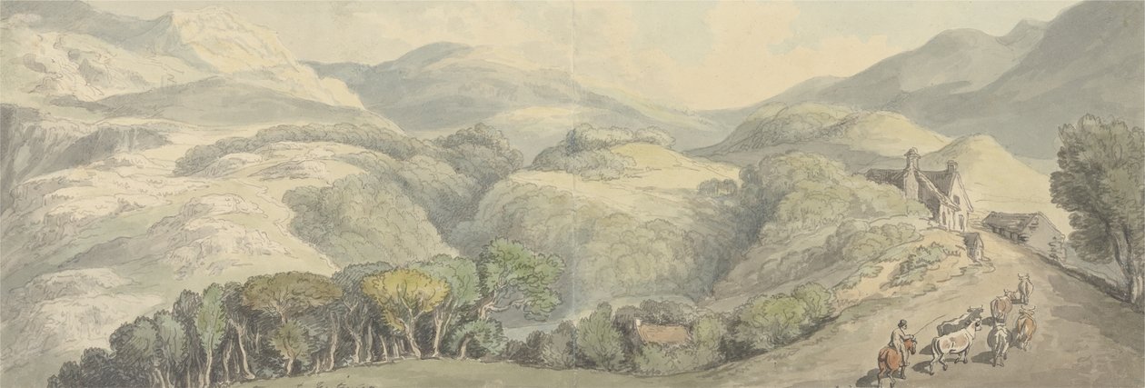Entrance to Festiniog, Wales by Thomas Rowlandson