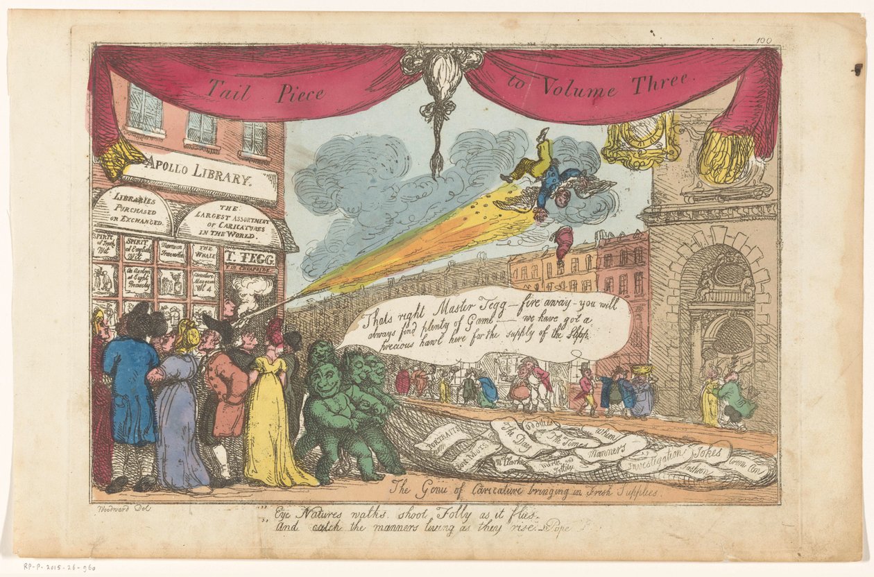 Display of Publisher Thomas Tegg in London by Thomas Rowlandson