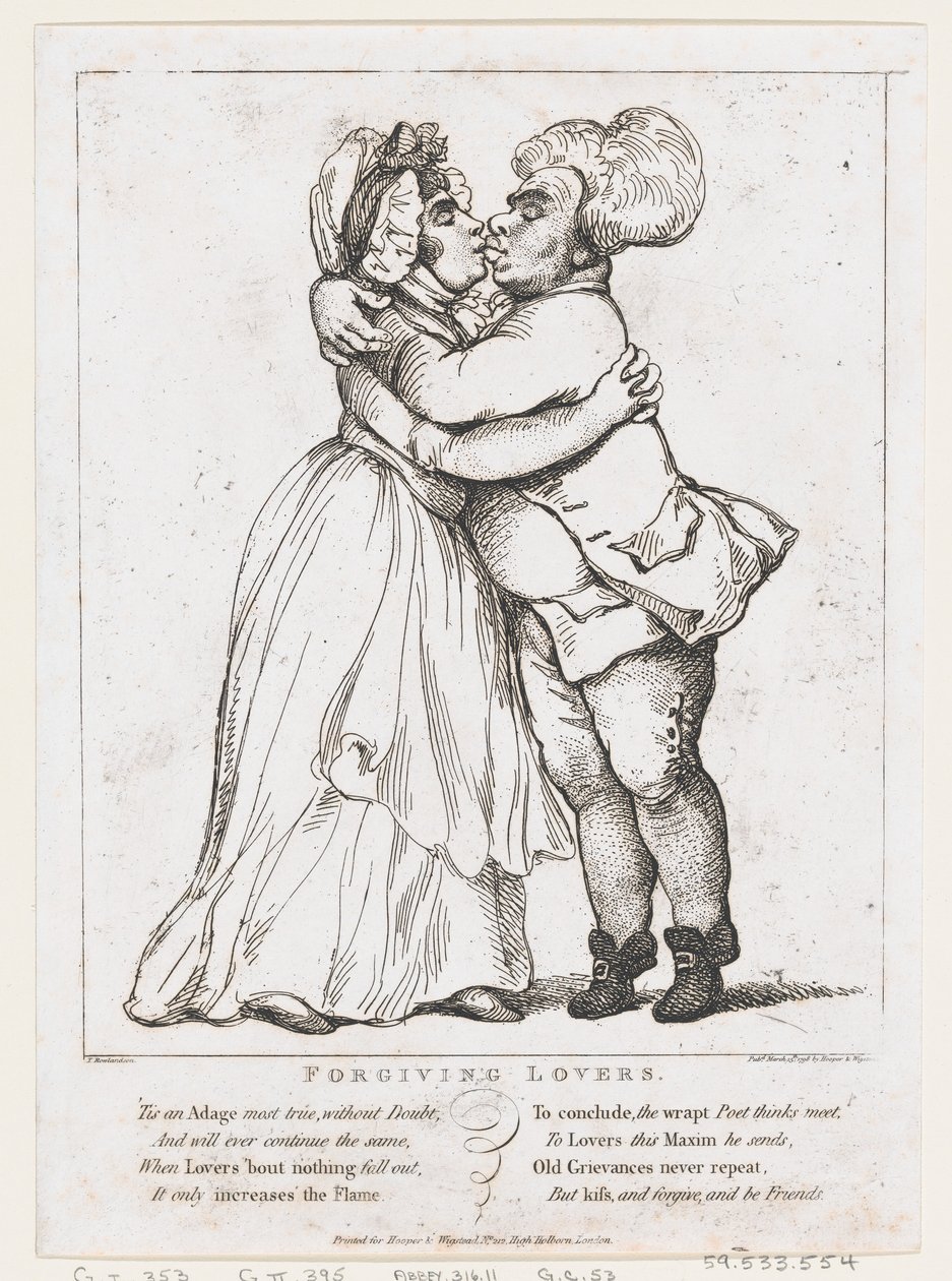Forgiving Lovers by Thomas Rowlandson